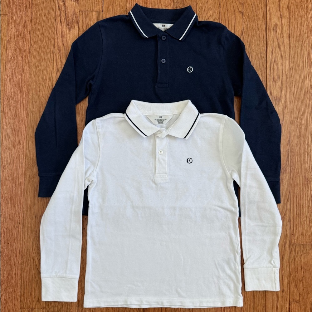 Bundle of 2 Long Sleeve Polo Shirts